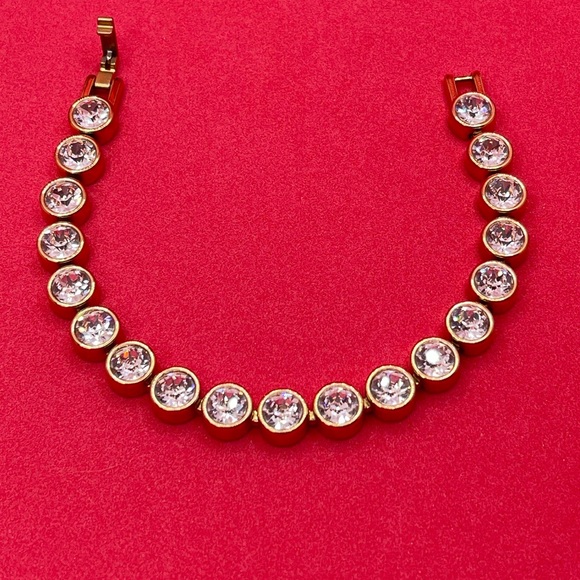 Touchstone Crystal Rose Gold Silk Ice Bracelet - Picture 4 of 9